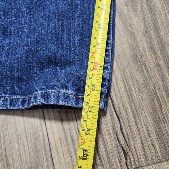 Vintage‎ Nautica Jeans Mens Blue Baggy Y2K Straight Medium Dark  32x34 - Picture 8 of 12